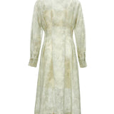 V-Neck Lace Mid Length Dress Set