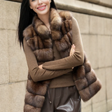 Plush Paneled Faux Fur Gilet