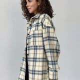 Ivory & Indigo Plaid Shirt