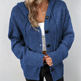 Hooded Knit Cardigan