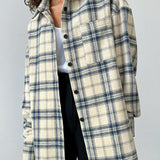 Ivory & Indigo Plaid Shirt