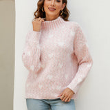 Mock Neck Bouclé Sweater