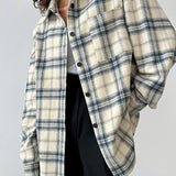Ivory & Indigo Plaid Shirt