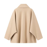 Collared Single-breasted Tweed Coat