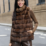 Plush Paneled Faux Fur Gilet