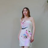 Floral Muse Strapless Mini Dress