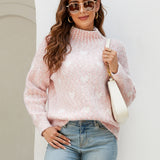 Mock Neck Bouclé Sweater