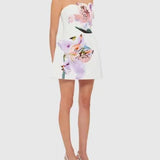 Floral Muse Strapless Mini Dress