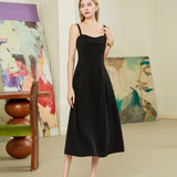 Mid length waist cinched dress