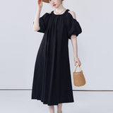 Off Shoulder Short Sleeved Dress