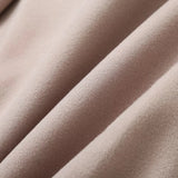 Solid Double-breasted Coat