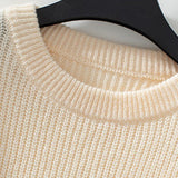 Contrast Trim Striped Knit