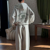 Varsity Zip-Up Hoodie Set