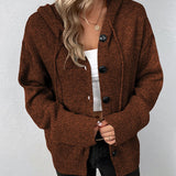 Hooded Knit Cardigan
