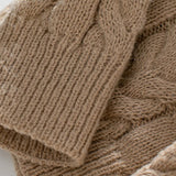 Chunky Cable-Knit Hooded Sweater