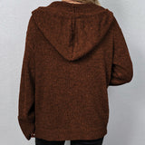 Hooded Knit Cardigan
