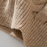 Chunky Cable-Knit Hooded Sweater