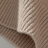 Basketweave Texture Crewneck Sweater