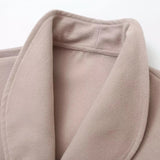 Solid Double-breasted Coat