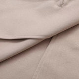 Solid Double-breasted Coat