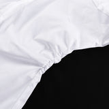 Ruched Waist Tailored White Shirt