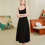 Black spaghetti strap slim fit dress