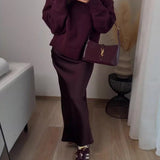 High necked knitted sweater
