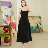 Mid length waist cinched dress