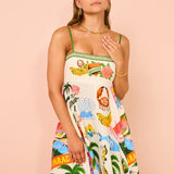 Graffiti camisole dress