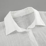 Sheer Tencel Bow-Tie Blouse with Flared Cuffs