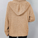 Hooded Knit Cardigan