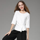 White Short Chiffon T-shirt