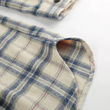 Ivory & Indigo Plaid Shirt
