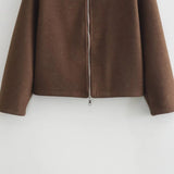 Stand Collar Zip Jacket