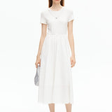Round Neck Short Sleeved Dress