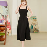 Black camisole dress