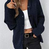 Hooded Knit Cardigan