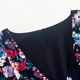Floral Print Empire Waist Midi Dress
