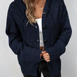 Hooded Knit Cardigan