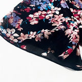 Floral Print Empire Waist Midi Dress