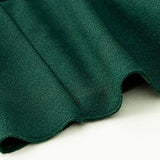 Ruffled Hem Puff Sleeve Dress