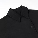 Collared Single-breasted Tweed Coat
