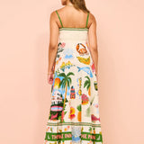 Graffiti camisole dress