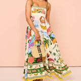 Graffiti camisole dress