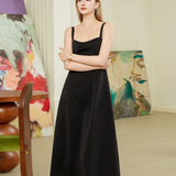 Mid length waist cinched dress