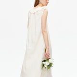 Off Shoulder Sleeveless A-line Dress