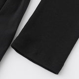 Black Long Sleeved Camisole Dress