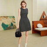 Sleeveless vest dress