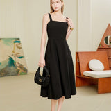 Black camisole dress