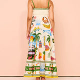 Graffiti camisole dress